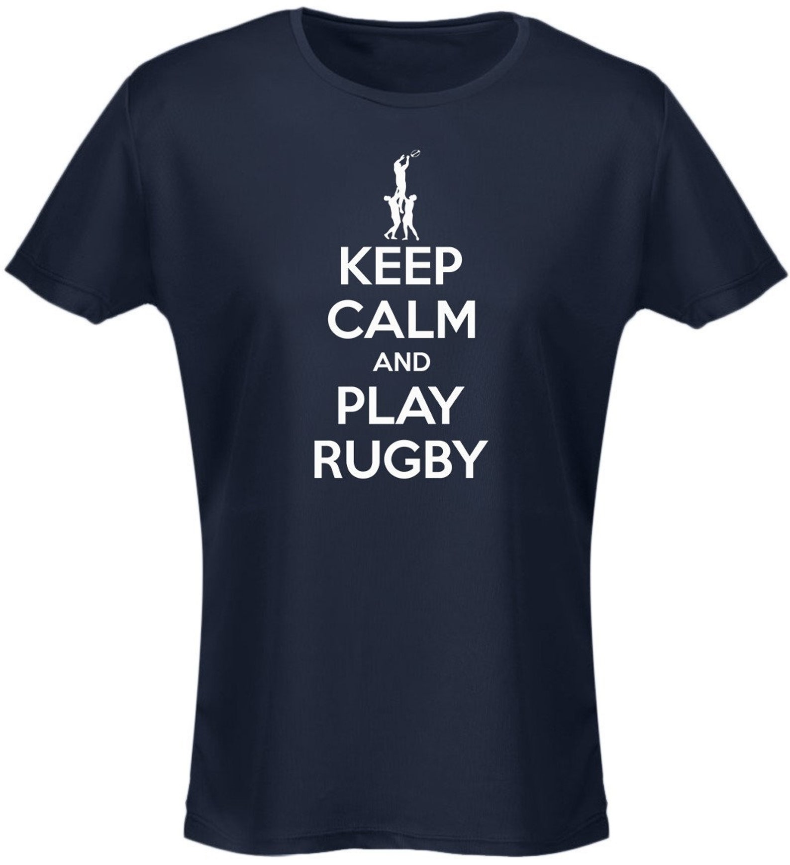 Keep Calm And Play Rugby Womens T-Shirt 8 Colours by swagwear | Etsy