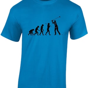 Golf Evolution T-Shirt: Funny Golfer Gift, Unisex Cotton Tee