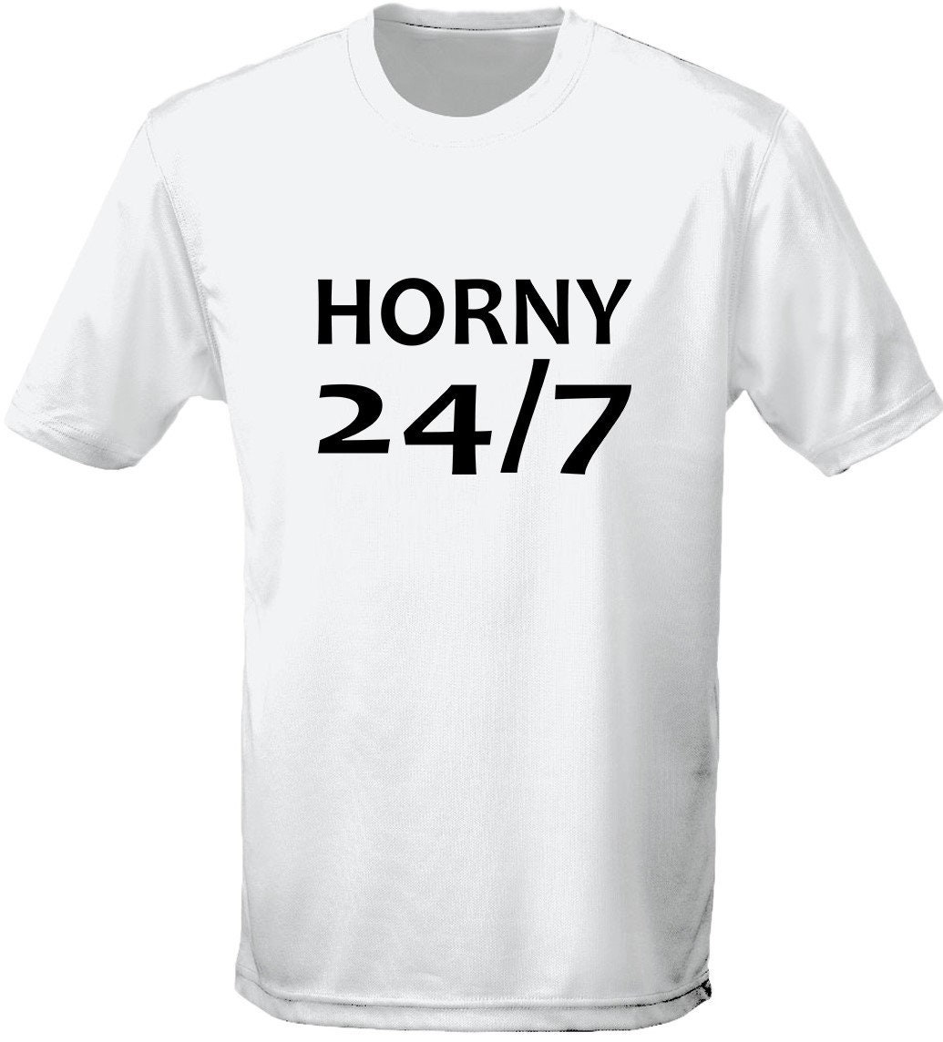 Horny 24/7 Unisex Premium T-shirt 10 Colours S-3XL by - Etsy