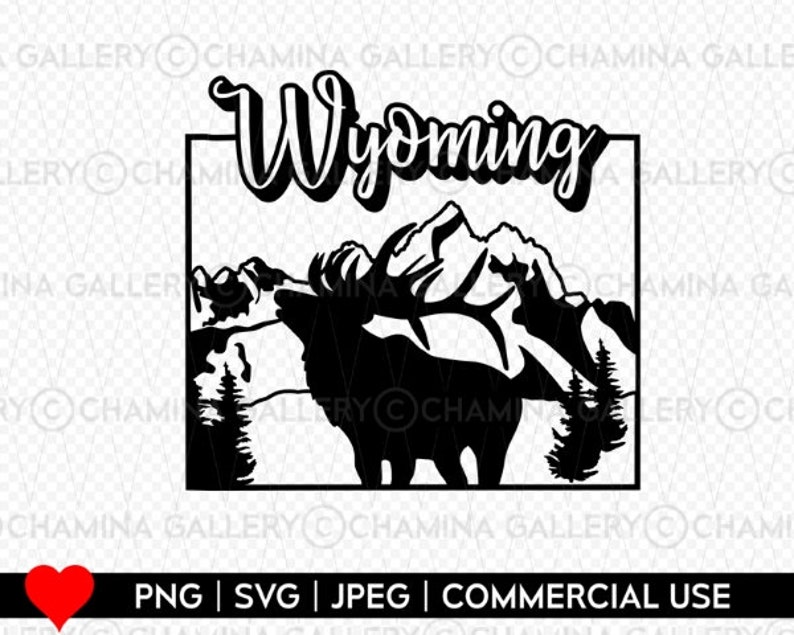 Wyoming Svg Wyoming Map Svg Wyoming Cut Files Wyoming Clipart Wyoming