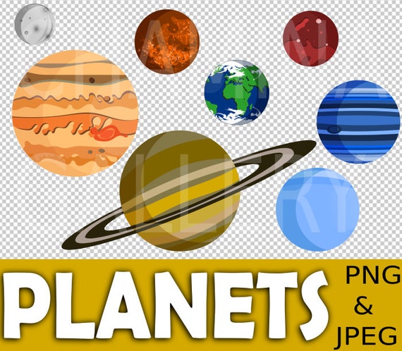 Printable Planets Of The Solar System Mercury Venus Earth Mars Jupiter Saturn Uranus Neptune Astronomy For Kids Digital Files