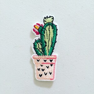 Kaktus Aufbügler, Sukkulente Pflanze Patch, Kaktus Abzeichen, DIY Stickerei, gesticktes Abzeichen, gestickte Applikation, Kakteen Motiv, Kaktus Geschenk