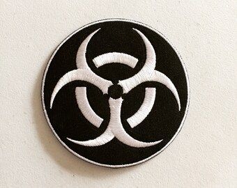 Nuclear Radiation Symbol Embroidered Patch Logo 8.5 CM Shorts Badge