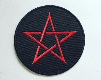 Pentagram Embroidery Etsy