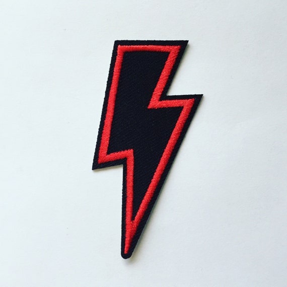 Lightning Print Iron-On Patch For Jackets And Bags