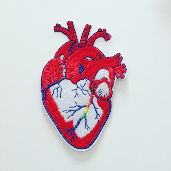 Embroidered Heart Etsy