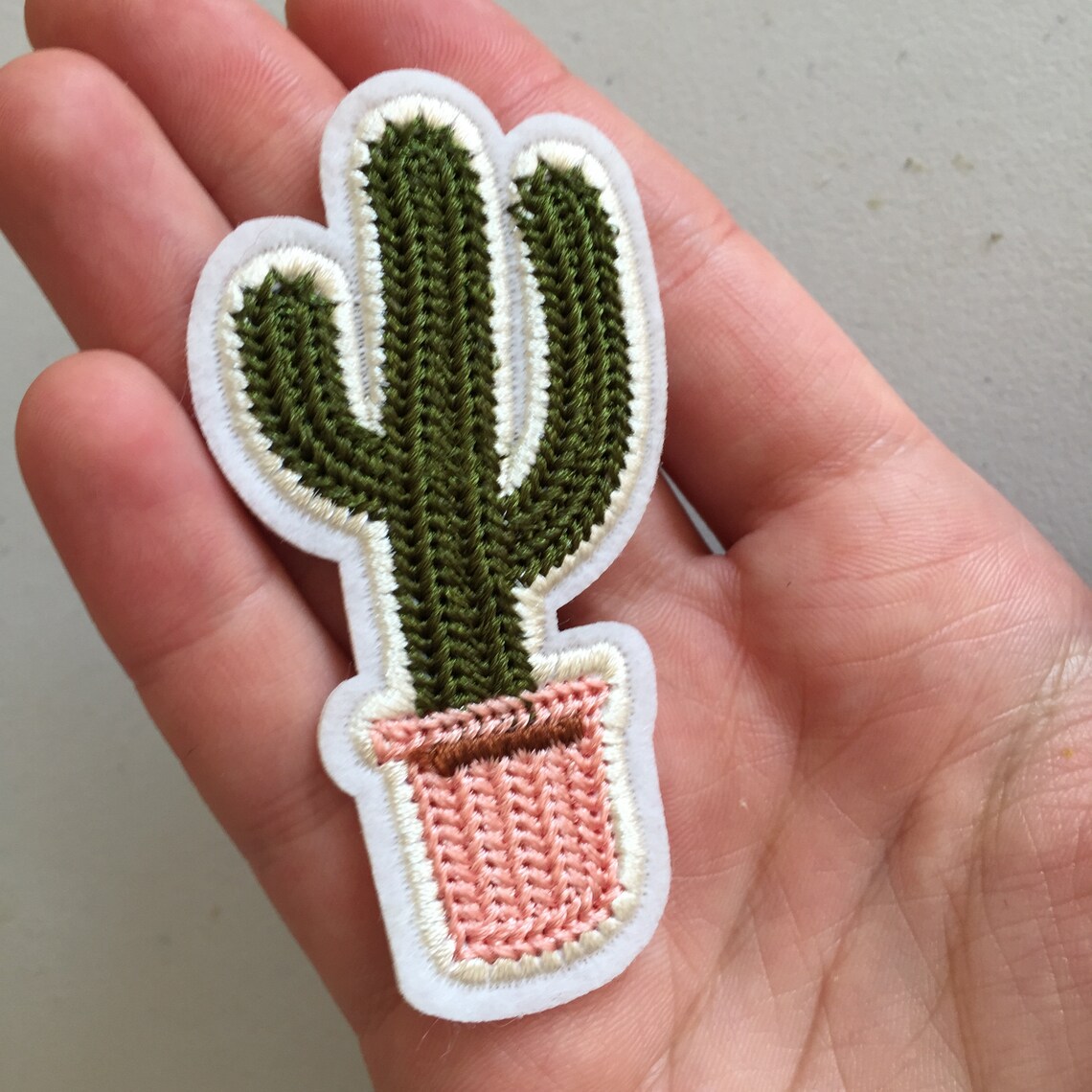 Cactus Ironon Patch Succulent Plant Badge Cacti Badge DIY Etsy UK