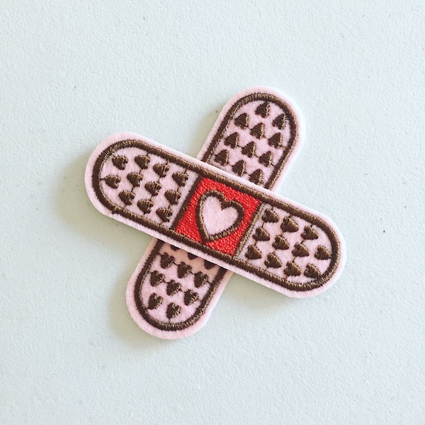 Band-Aid Iron-On Patch, Medical Plaster Badge, Nurse Badge, DIY Embroidery, Embroidered Applique, Pop Culture Gift, Doctor/Nurse Gift