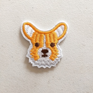 Corgis Hund Aufnäher: Gesticktes Applikationsabzeichen
