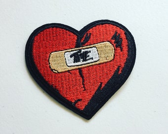 Human Made Heart Patch Red Black Small Heart Badge Iron On Sewing On  Romance Sweetheart Gift Red Heart Girlfriend Love Stickers - AliExpress