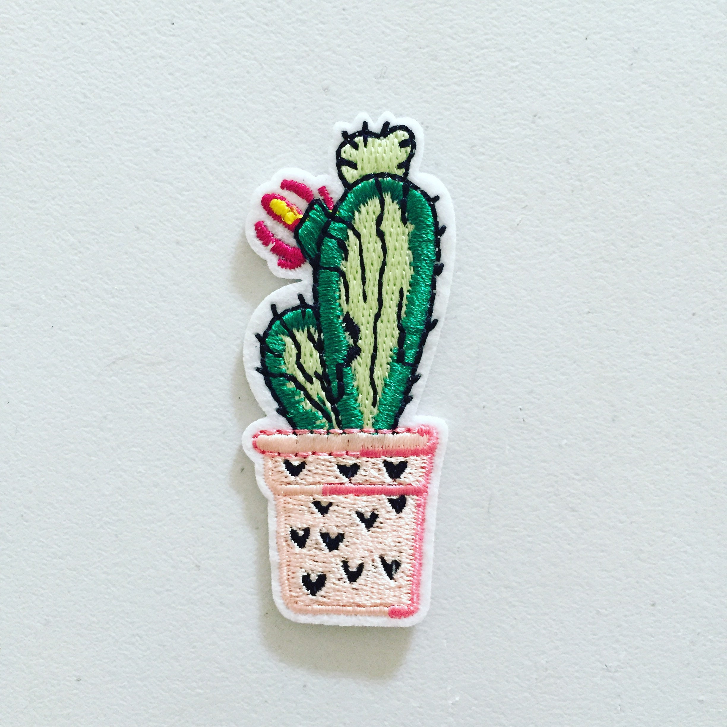 Cactus Ironon Badge Succulent Plant Patch Cacti Badge DIY Etsy