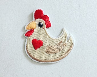 Thermocollant Oiseau Urbanski Patch Shy Duck Cute Shy Goose Iron-On 7 X 5.4 Cm | Sew-On Appliqué Iron-On Patch Ecusson Couteau