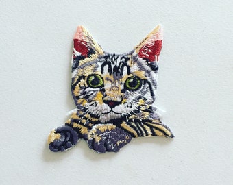 Katze Aufbügler, Katze Aufbügler, Katze Aufbügler, Tier Aufnäher, Diy Stickerei, Diy Stickerei, Geschenk für Katzenliebhaber