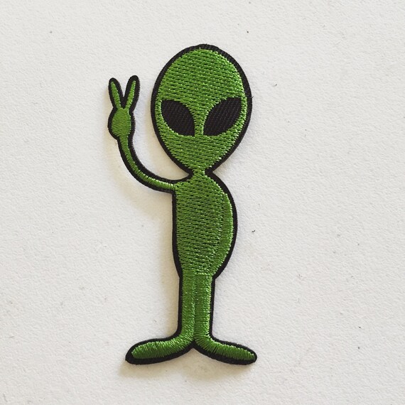 Peace Alien Embroidery Applique Patch Sew Iron Badge Iron On