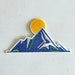 Mountain Patch, Mountain Camping Badge, Mountaineering Landscape Patch, Art Applique, Embroidered Applique, Nature Hiking Lover Gift