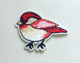Robin Bird-strijkpatch: geborduurde appliqué, cadeau vogelliefhebber