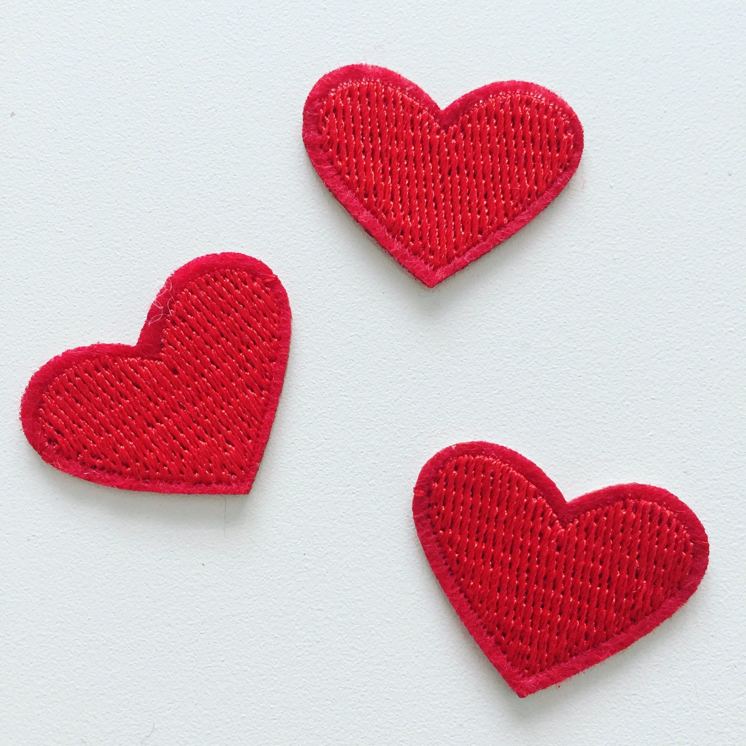 Tiny Red Heart Iron-on Patch Red Heart Badge 90s Girly - Etsy