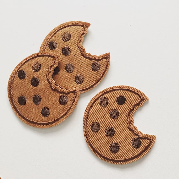 Cookie-patches, opstrijkpatch 30 koekjes, geborduurde stoffen stickers, decoratieve koekjespatches, geborduurde etiketten, gestreken geborduurde badge (20 stuks