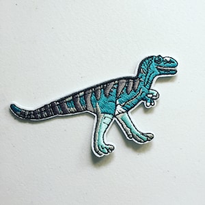 Parche termoadhesivo de dinosaurio T-Rex: aplique bordado de dinosaurio