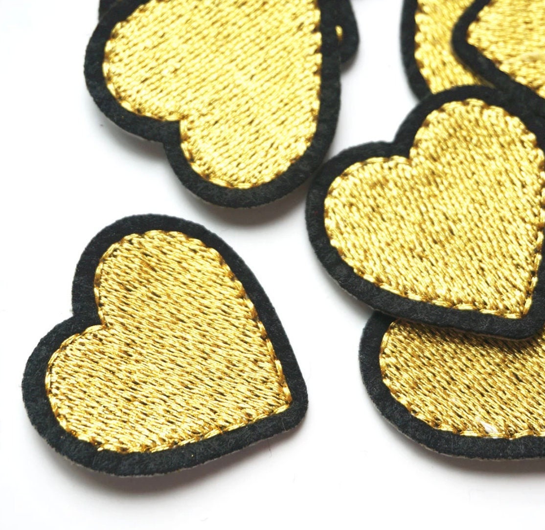 Patch HEART Iron-on Patches Heart / Application HEART / Patches / Patches /  Colorful Mix / Sewing Patches 