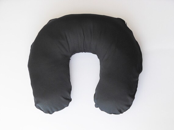 Organic Black Pillow Bamboo Pillow Neck Pillow Eco Friendly Etsy