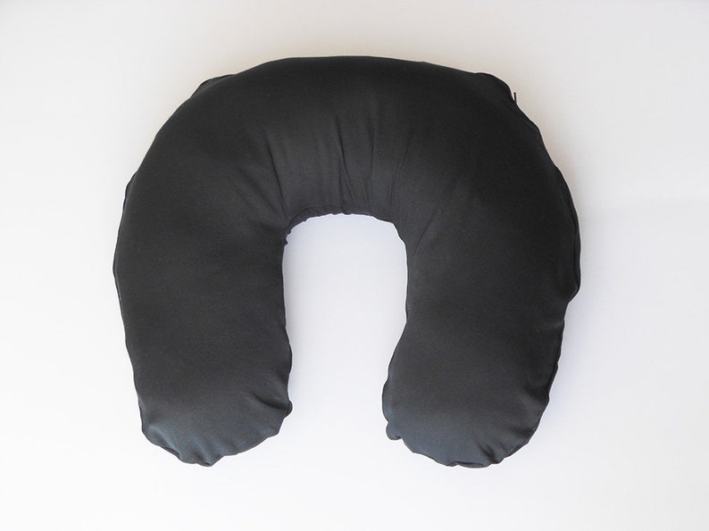 Organic Black Pillow Bamboo Pillow Neck Pillow. Eco Friendly Etsy