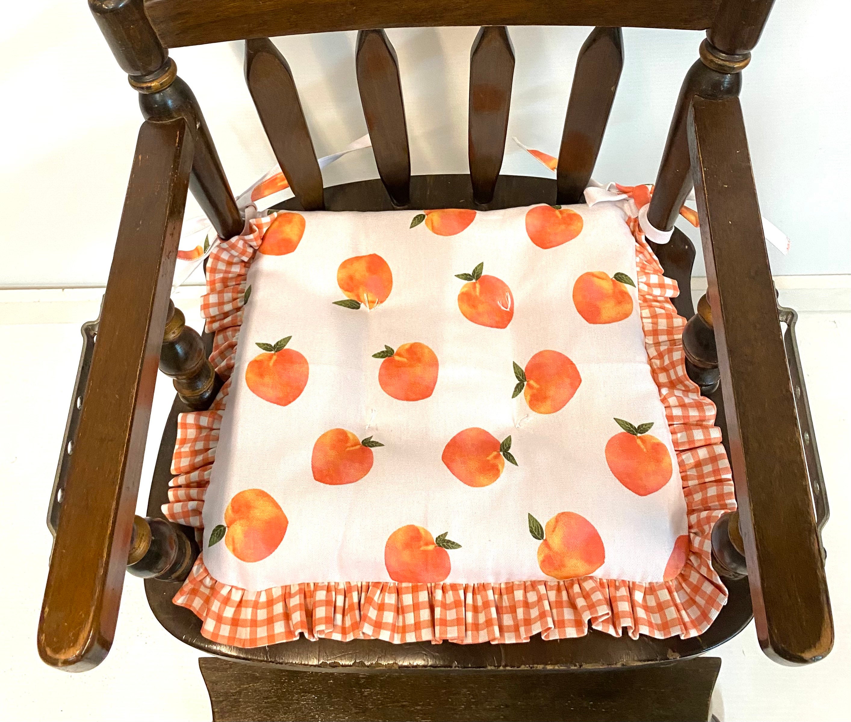 Highchair Cushion for Vintage Wooden High Chairs, Reversible, Ready to Ship