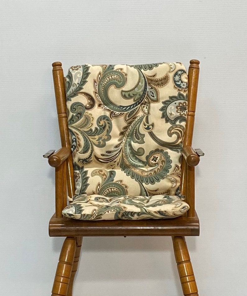 High Chair Cushion for Vintage Wooden High Chairs Reversible | Etsy