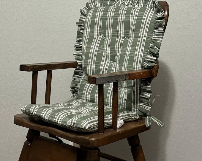 Highchair Cushion, Highchair Pad, Custom Made to Fit Your Vintage Wooden Highchair
