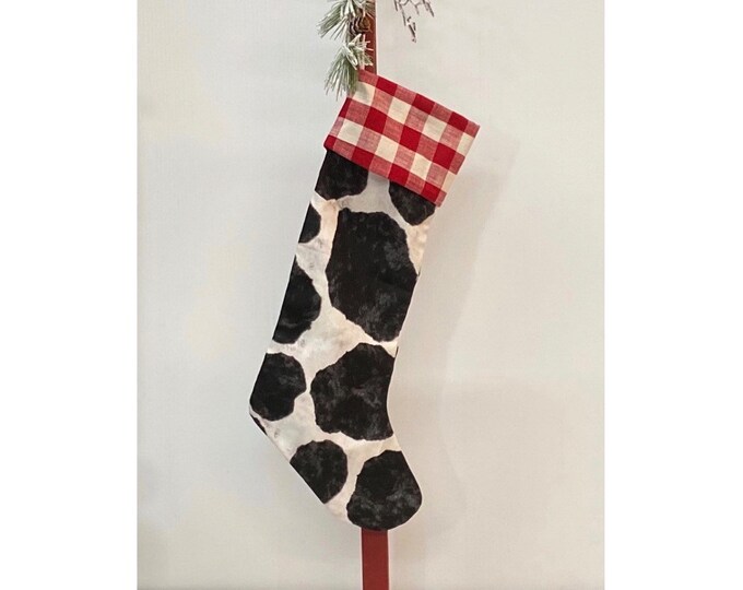 Christmas Stocking - Extra Large - Cowhide Collection