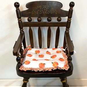 Highchair Cushion for Vintage Wooden High Chairs, Reversible, Ready to Ship