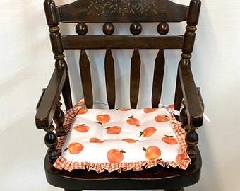 Highchair Cushion for Vintage Wooden High Chairs, Reversible, Ready to Ship