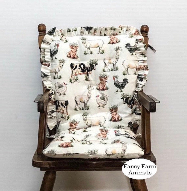 High Chair Cushion for Wooden High Chairs Custom Made Etsy