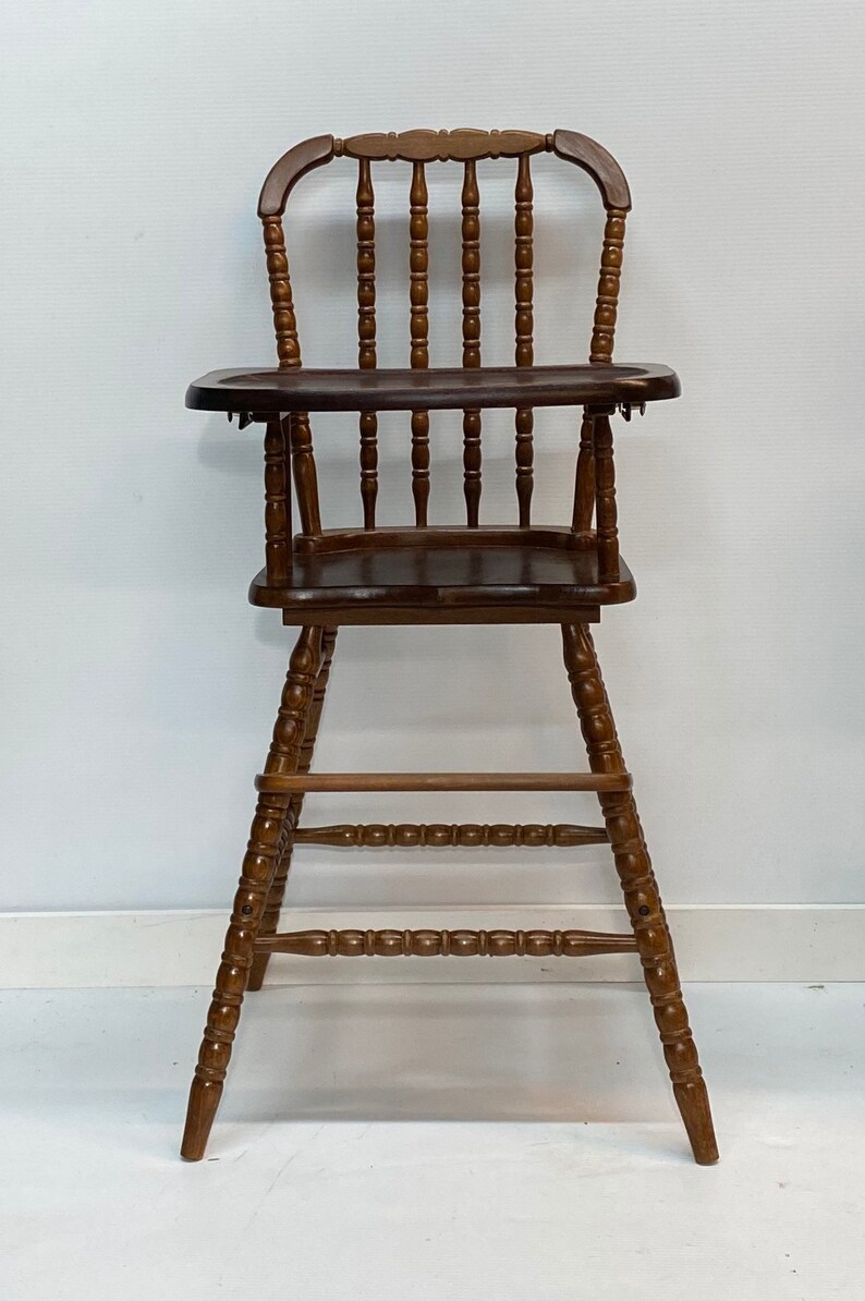 Vintage Jenny Lind Style Wooden High Chair Available for Etsy