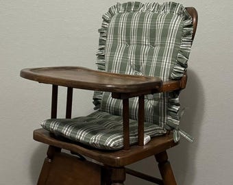 Op maat gemaakt kinderstoelkussen, op maat gemaakt voor vintage houten kinderstoelen