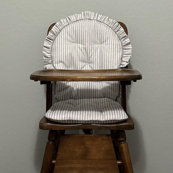 Custom Highchair Cushion, Made to Fit Vintage Wooden Highchairs