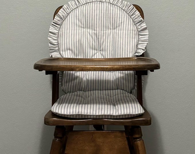 Highchair Cushion, Highchair Pad, Custom Made to Fit Your Vintage Wooden Highchair