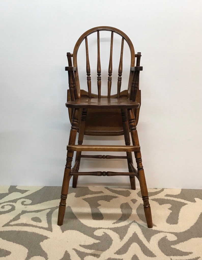 Vintage Wooden High Chair Amish Bow Back Style Furniture Home Living Gkjwonosaricom Vintage Wooden High Chair Amish Bow Back Style Furniture Home Living Gkjwonosaricom