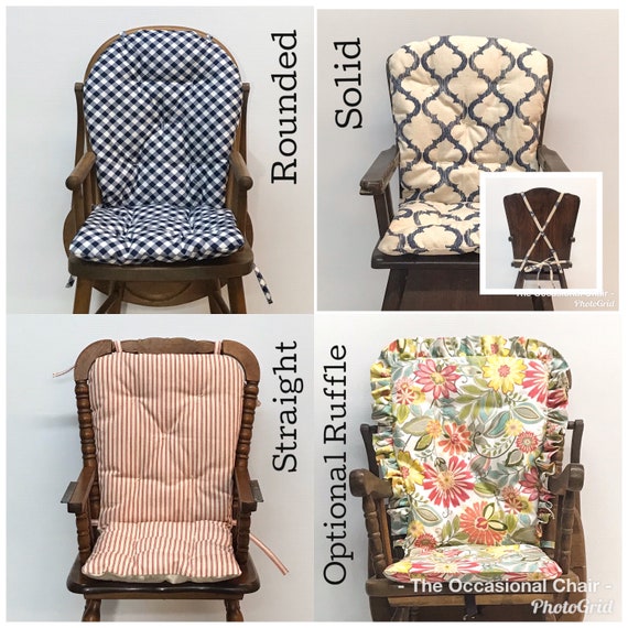 vintage wooden high chair cushion