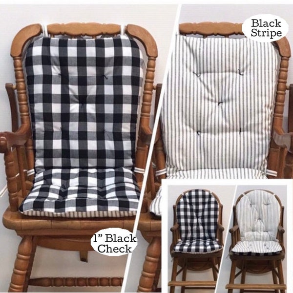 Highchair Cushion, Custom Made to Fit Your Vintage Wooden Highchair