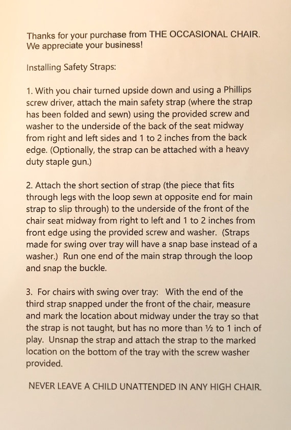 First years high chair replacement straps cheap