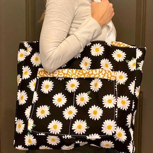 Reversible Tote Bag, Beach Bag, Sports Bag, Day Bag, Occasional Bag, Extra Large