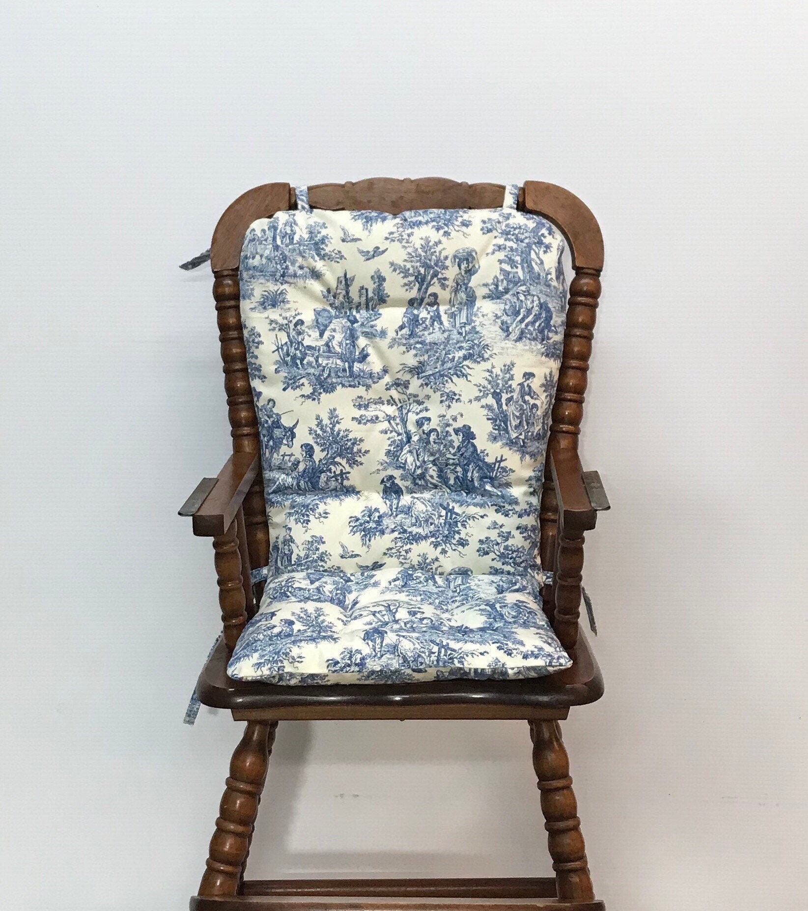 High Chair Cushion for Wooden High Chairs, Custom Made, Reversible