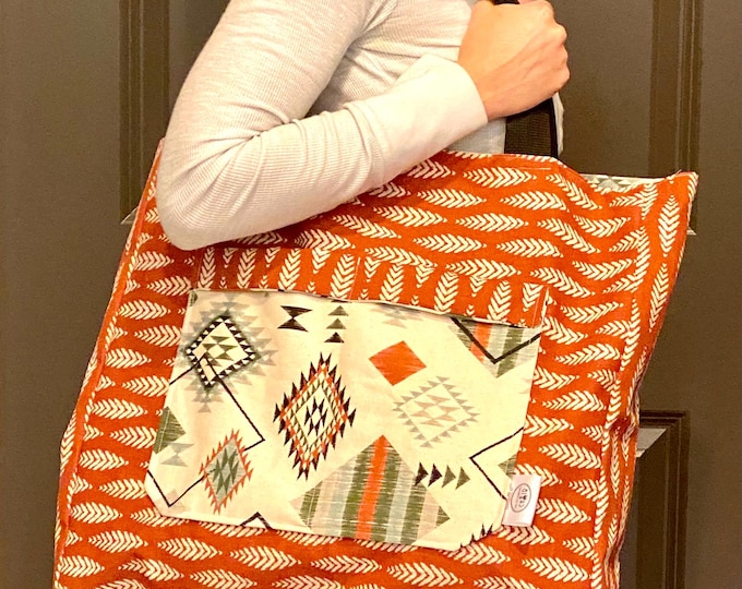Reversible Tote Bag, Oversized Beach Bag, Sports Bag, Day Bag, Occasional Bag, Extra Large