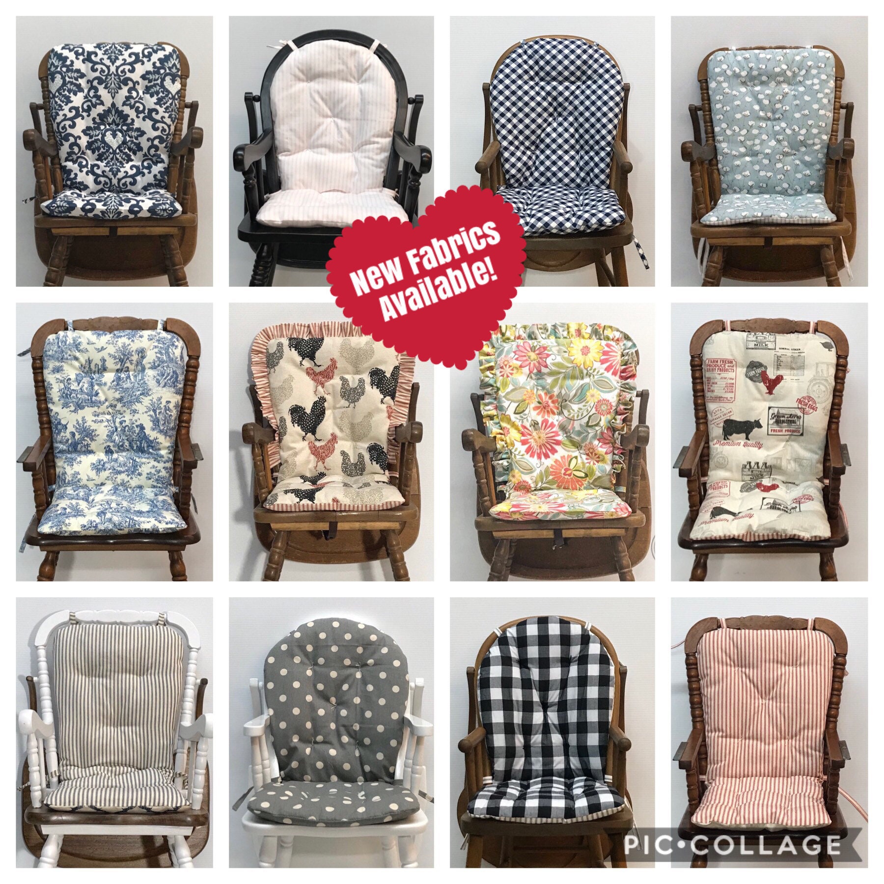 High Chair Cushion For Vintage Wooden High Chairs