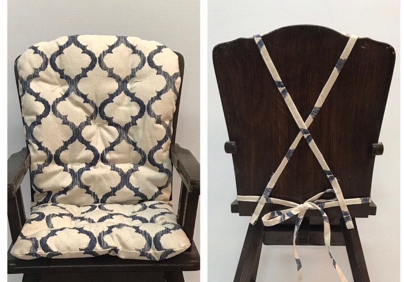 Wooden Baby High Chair Cushions  - Ikea High Chair Diy Footrest, Cushion & Wooden Legs.