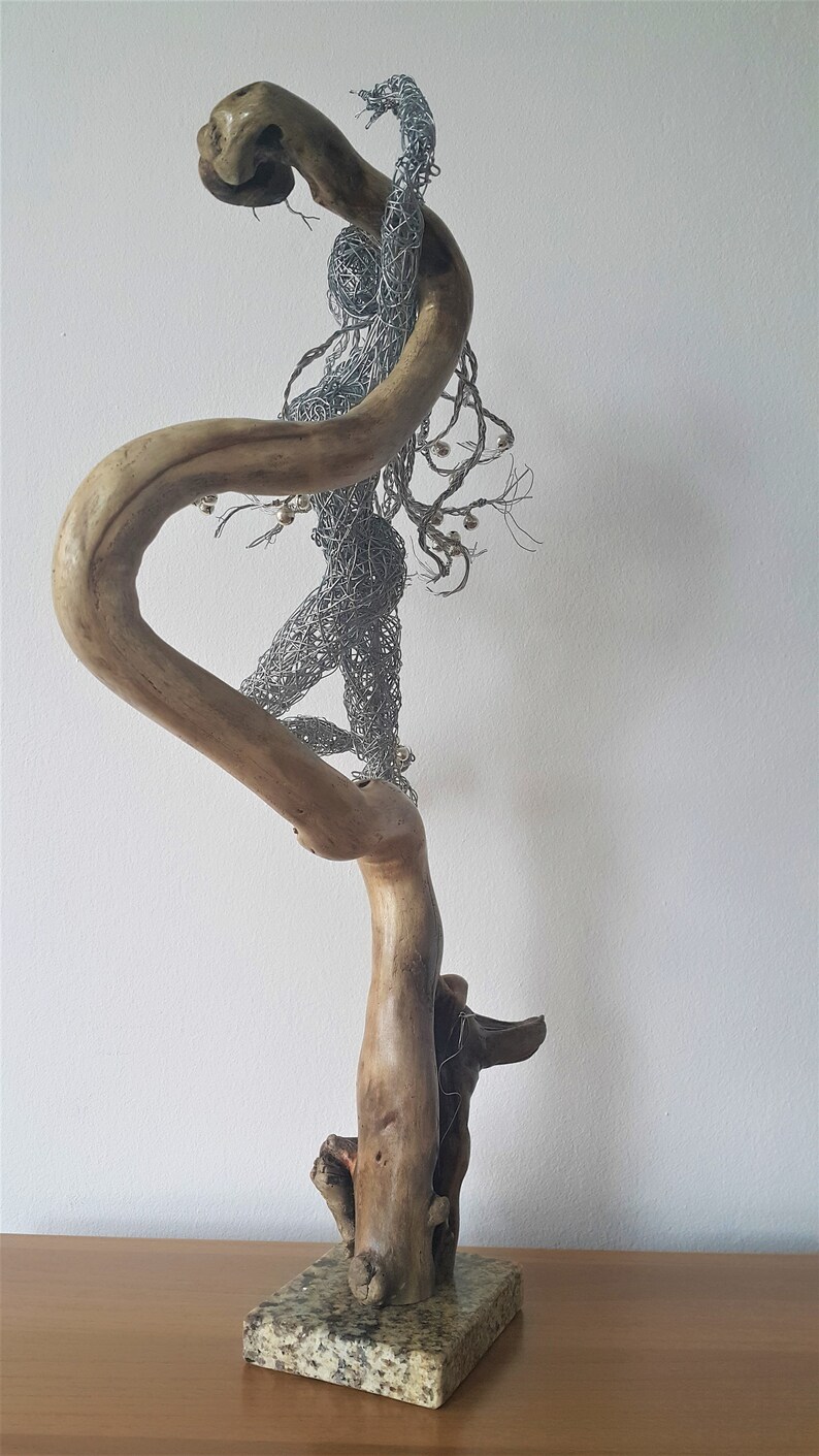 Snake Dancer wire sculpture Charming the Serpent Lady and Etsy