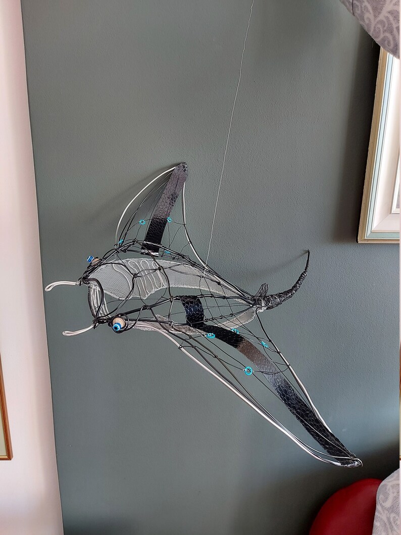 Manta Fish Wire Art Fish Wall Decor Wire Sculpture Awesome Etsy