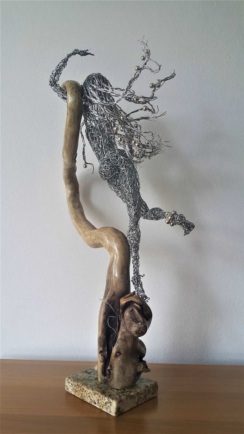 Snake Dancer wire sculpture Charming the Serpent Lady and Etsy