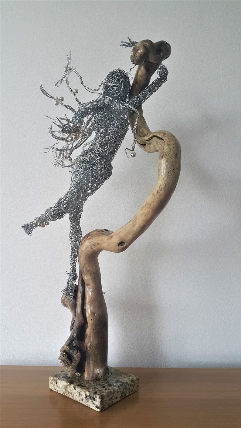 Snake Dancer wire sculpture Charming the Serpent Lady and Etsy